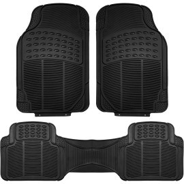 Automotive Floor Mats Solid for all weather protection Universal Fit Trimmable Heavy Duty fits most Cars