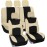 Full Set Light and Breezy Car Interior Covers-Front and Rear Split Bench Beige Seat Covers,Universal