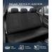 Premium Waterproof Car Seat Cover Full Set, Front and Rear Split Bench Seat Covers for Cars with Thicker Padding (Black)