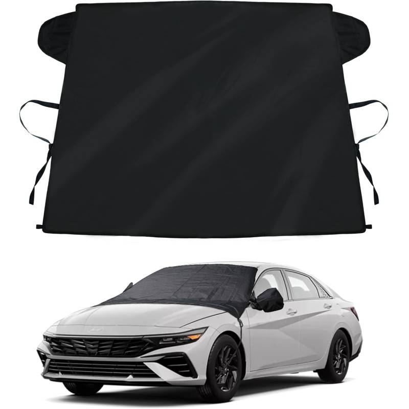 Windshield Cover for Ice and Snow, Windshield Cover 600D Oxford Windshield Window Snow Protector