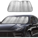 Car Windshield Sunshade UV Ray Reflector Auto Window Sun Shade Visor Shield Cover, Keeps Vehicle Cool- Sliver (55" x 27.5")